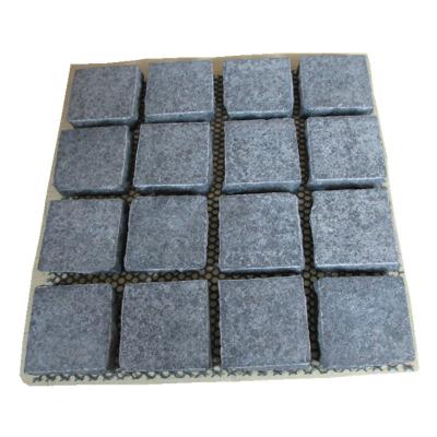Black Granite Cubes Driveway